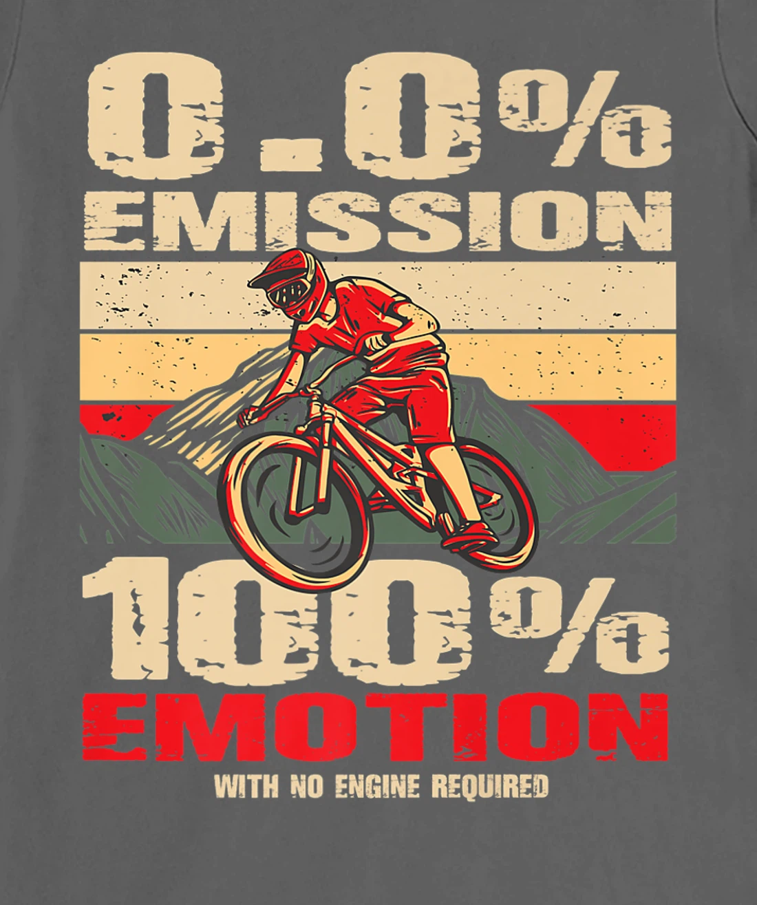 Mountain bike electric bike - 0% emission 100% emotion T-Shirt, Women T-Shirt