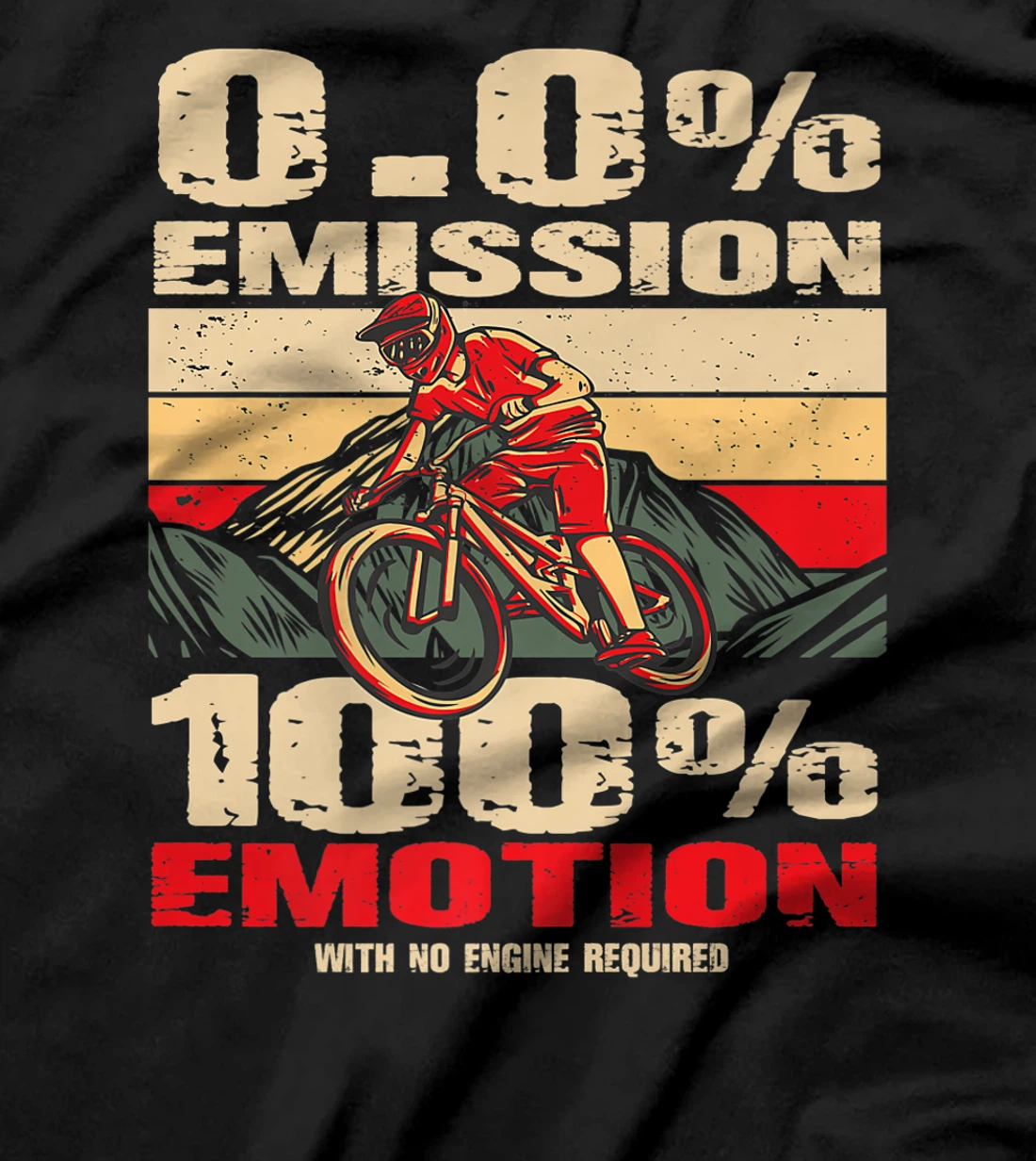 Mountain bike electric bike - 0% emission 100% emotion T-Shirt, Women T-Shirt