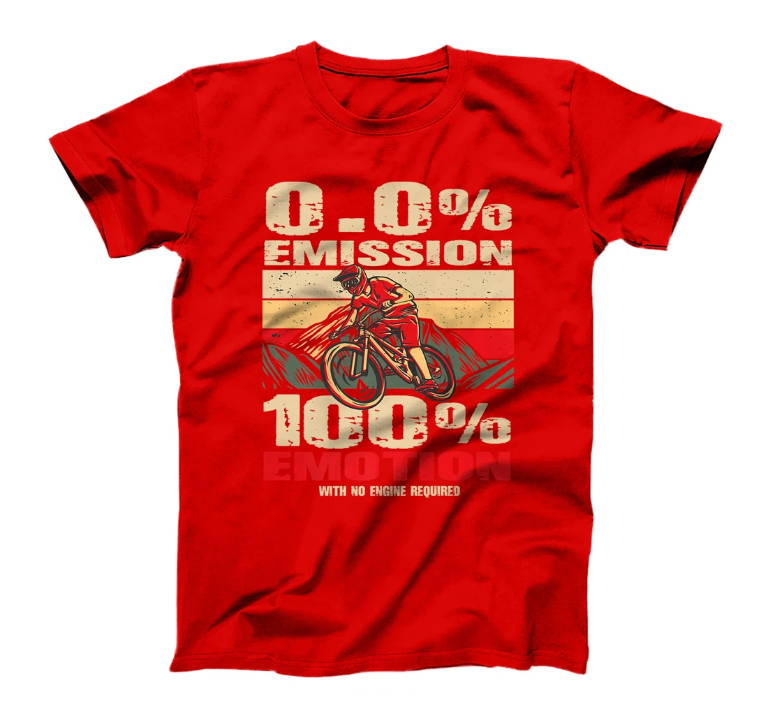 Mountain bike electric bike - 0% emission 100% emotion T-Shirt, Women T-Shirt