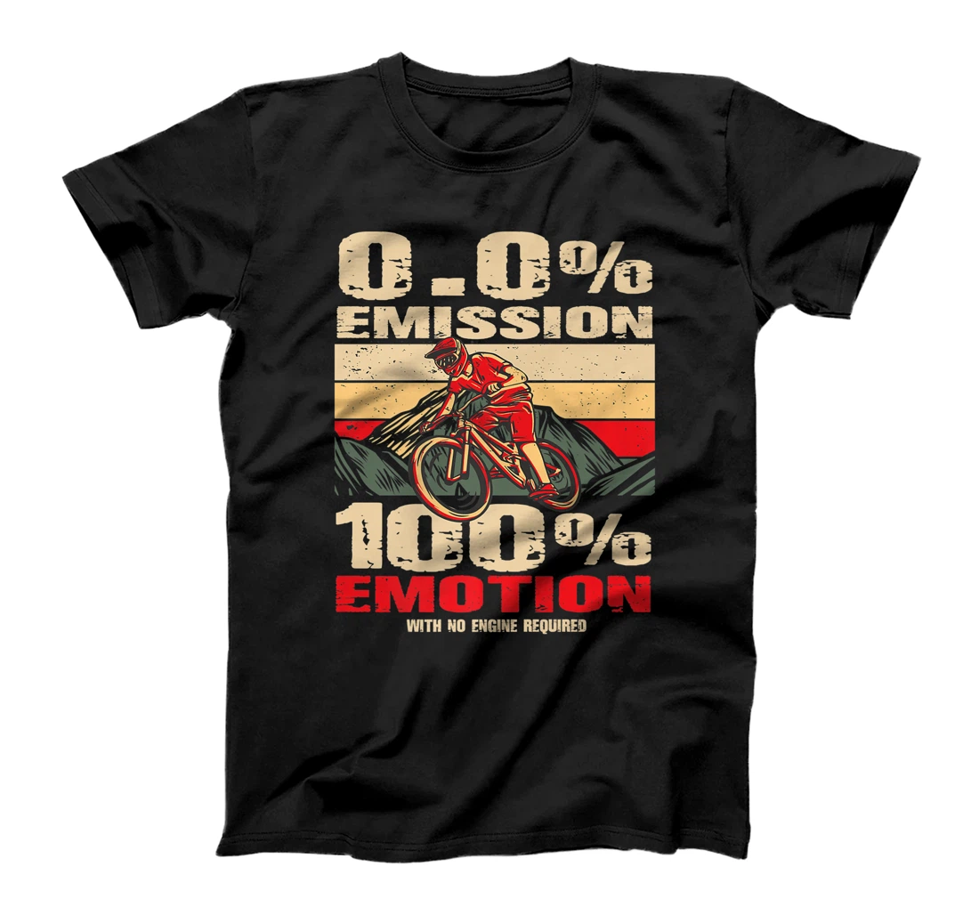 Mountain bike electric bike - 0% emission 100% emotion T-Shirt, Women T-Shirt