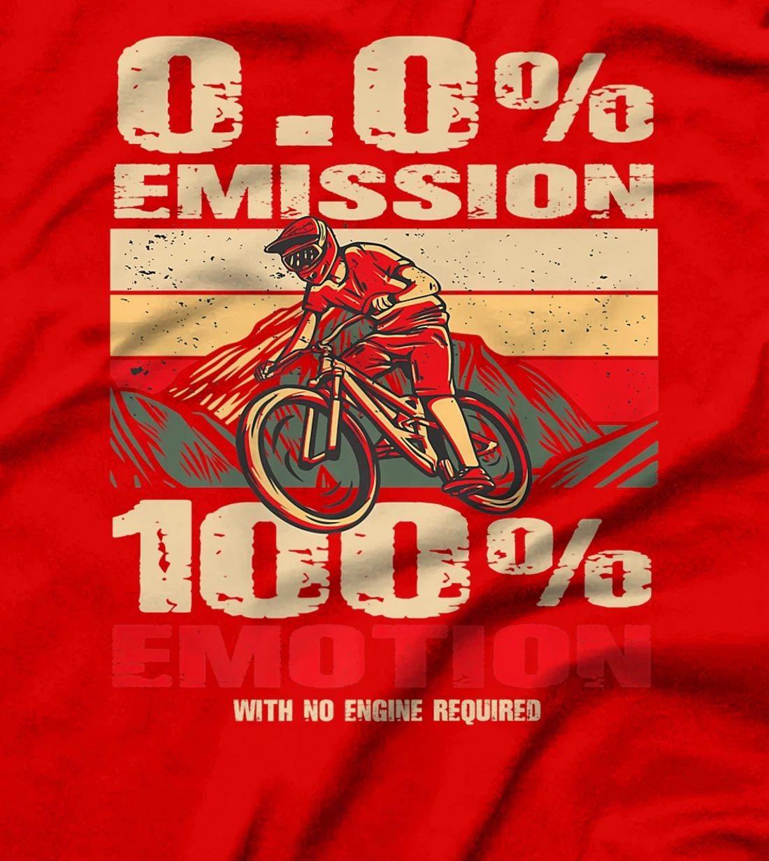 Mountain bike electric bike - 0% emission 100% emotion T-Shirt, Women T-Shirt