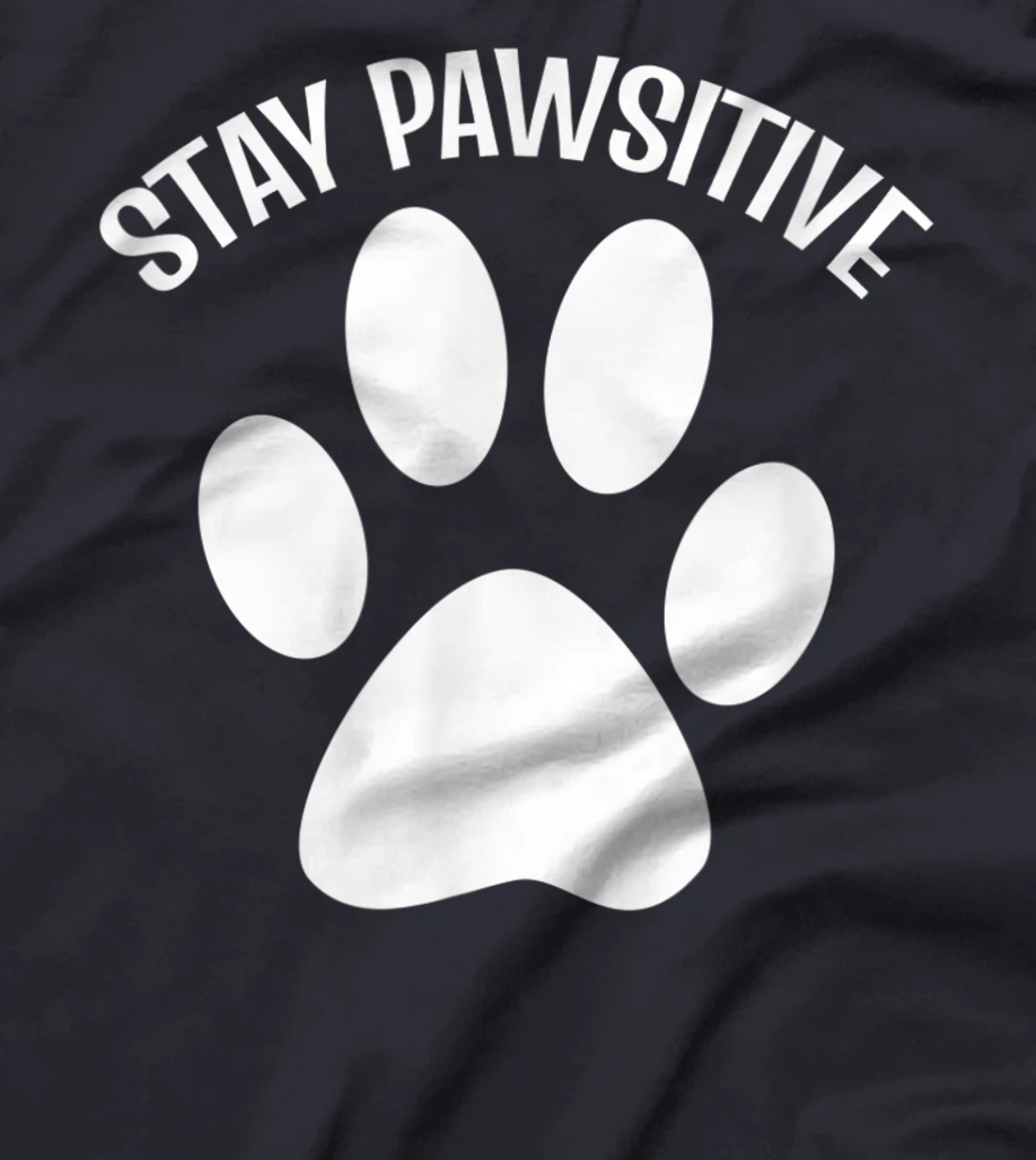 Stay Pawsitive Dog Person T-Shirt, Women T-Shirt