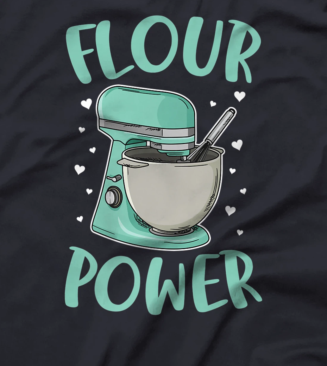 Flour Power Design for a Cupcake Bake T-Shirt, Women T-Shirt