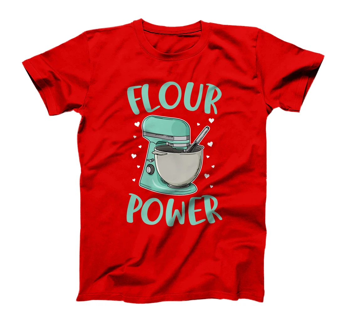 Flour Power Design for a Cupcake Bake T-Shirt, Women T-Shirt
