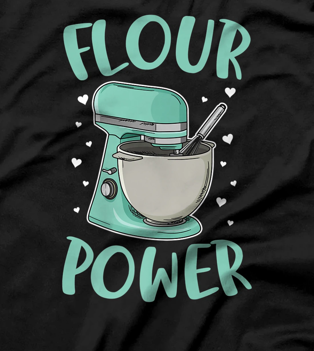 Flour Power Design for a Cupcake Bake T-Shirt, Women T-Shirt