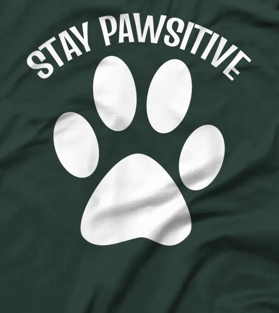 Stay Pawsitive Dog Person T-Shirt, Women T-Shirt