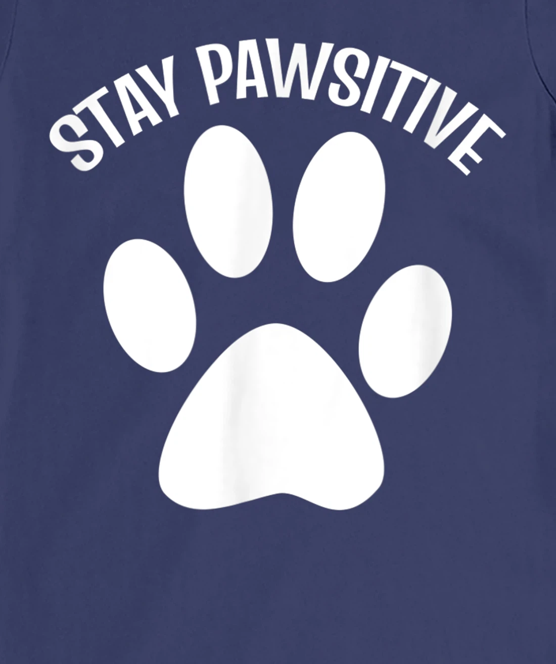Stay Pawsitive Dog Person T-Shirt, Women T-Shirt