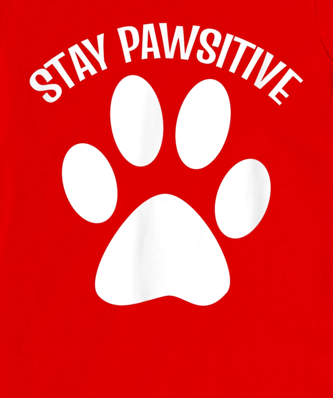 Stay Pawsitive Dog Person T-Shirt, Women T-Shirt