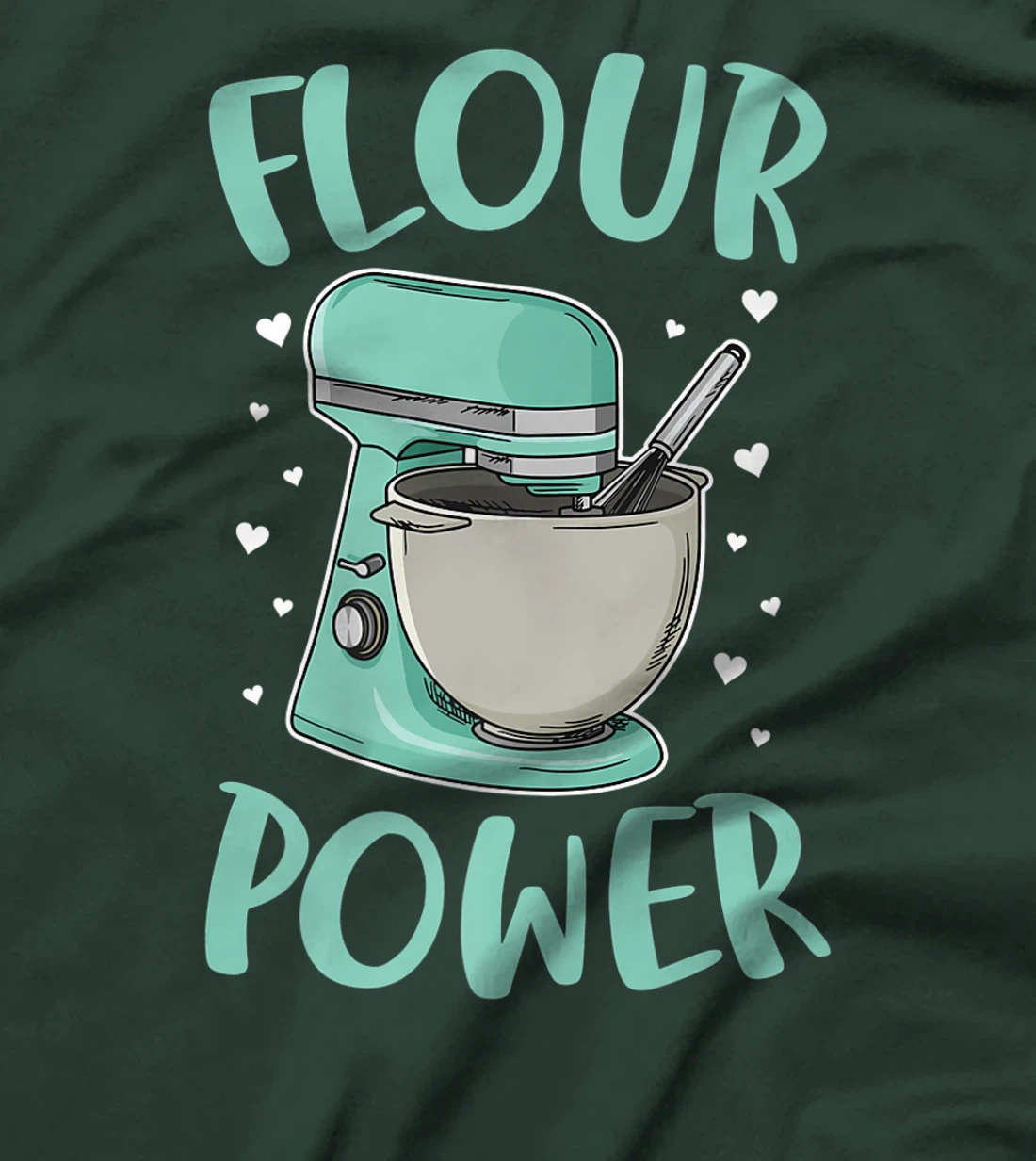 Flour Power Design for a Cupcake Bake T-Shirt, Women T-Shirt