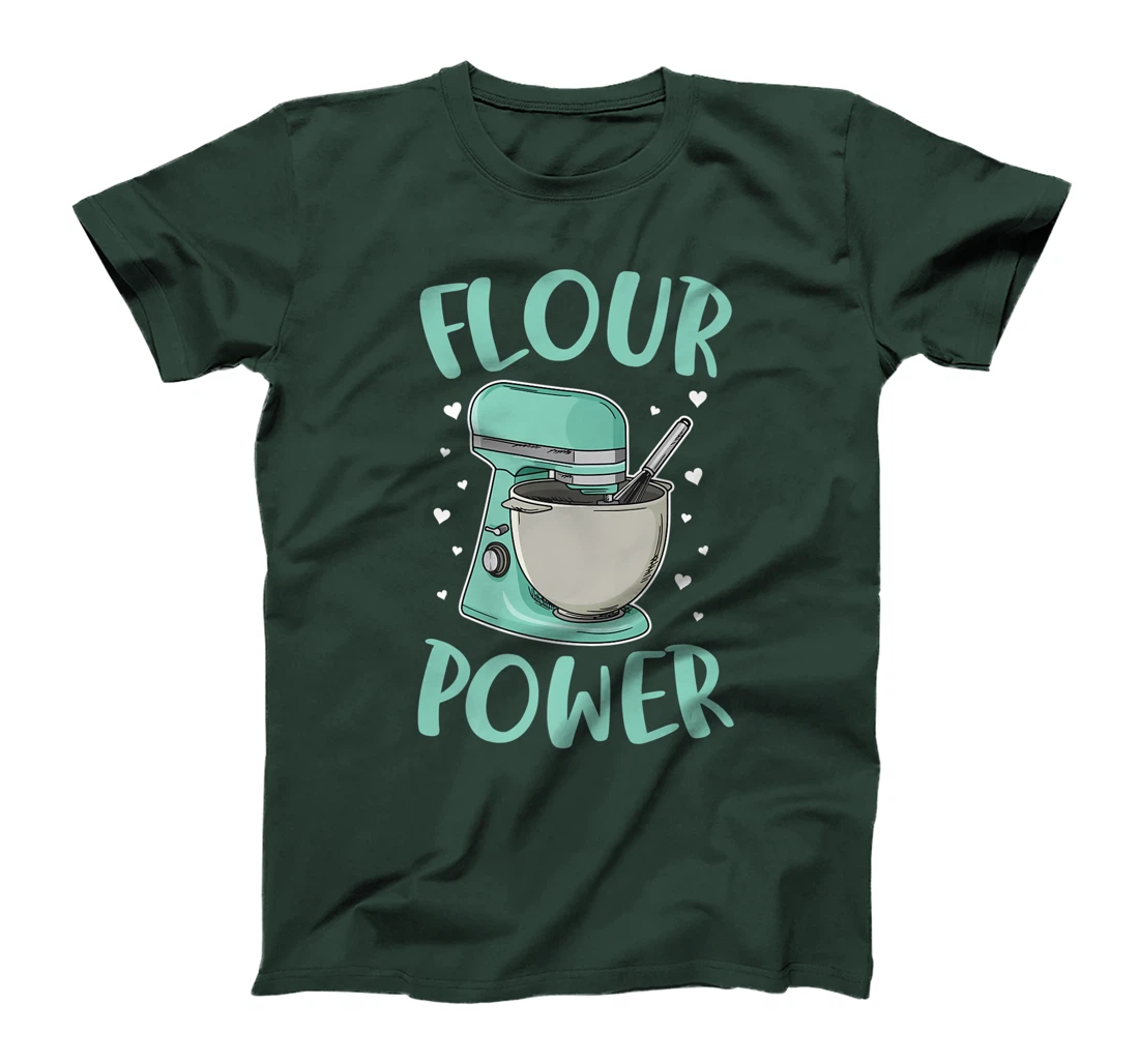Flour Power Design for a Cupcake Bake T-Shirt, Women T-Shirt
