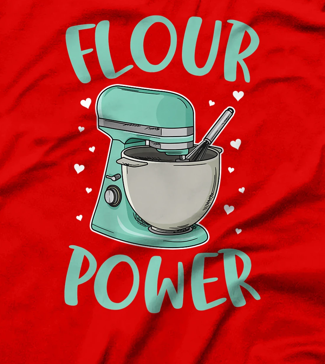 Flour Power Design for a Cupcake Bake T-Shirt, Women T-Shirt