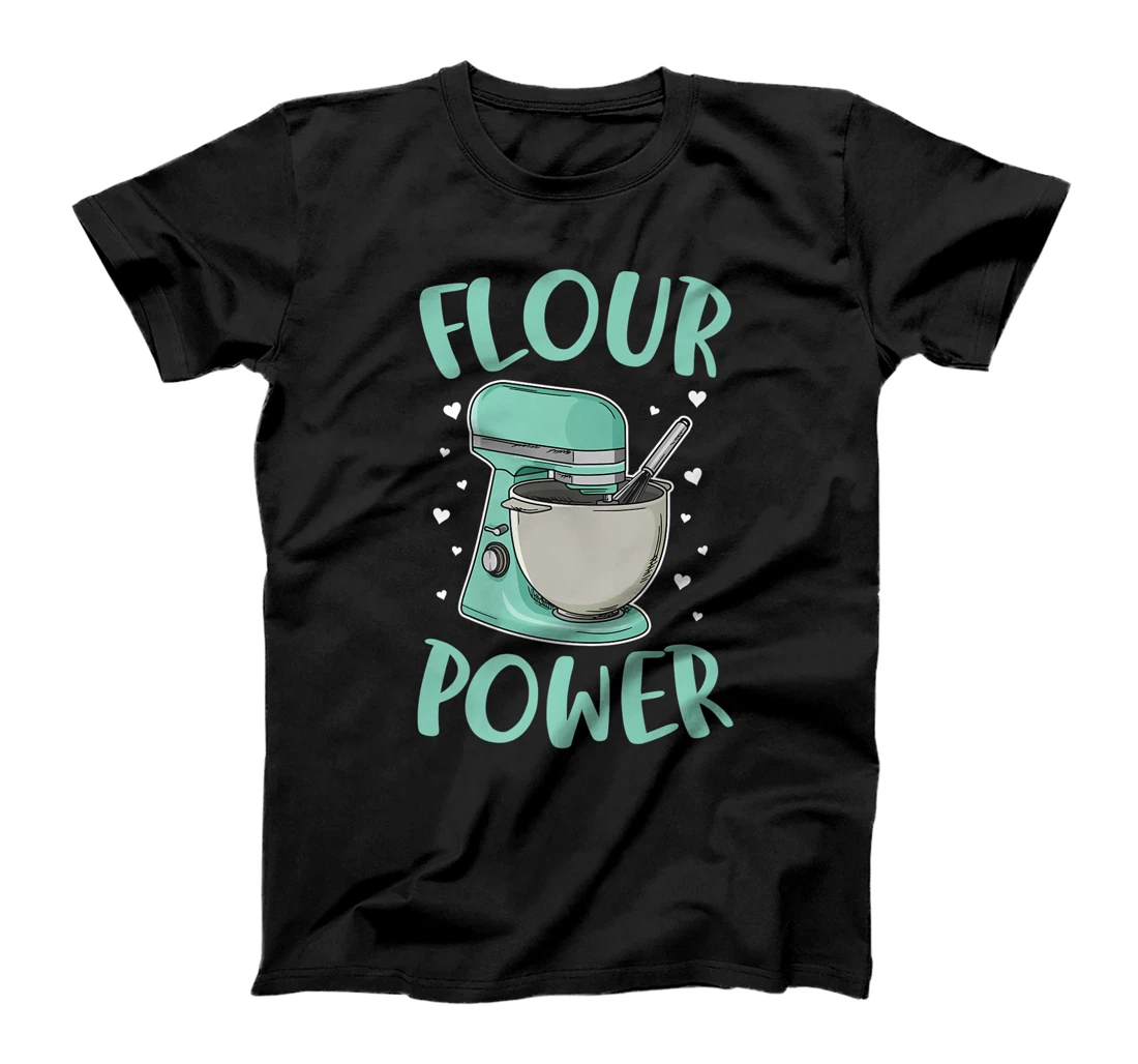 Flour Power Design for a Cupcake Bake T-Shirt, Women T-Shirt