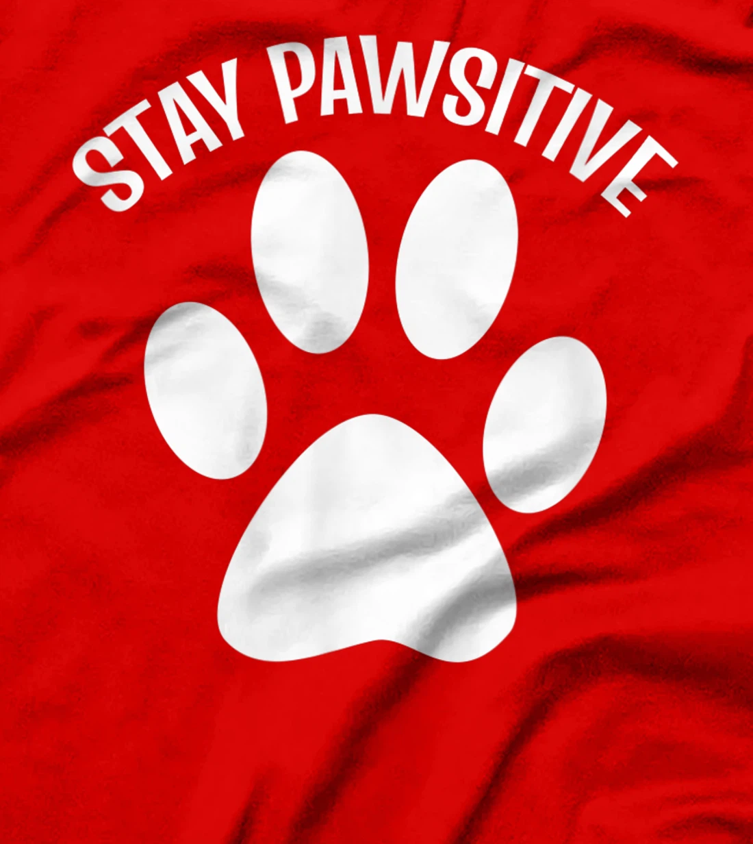 Stay Pawsitive Dog Person T-Shirt, Women T-Shirt