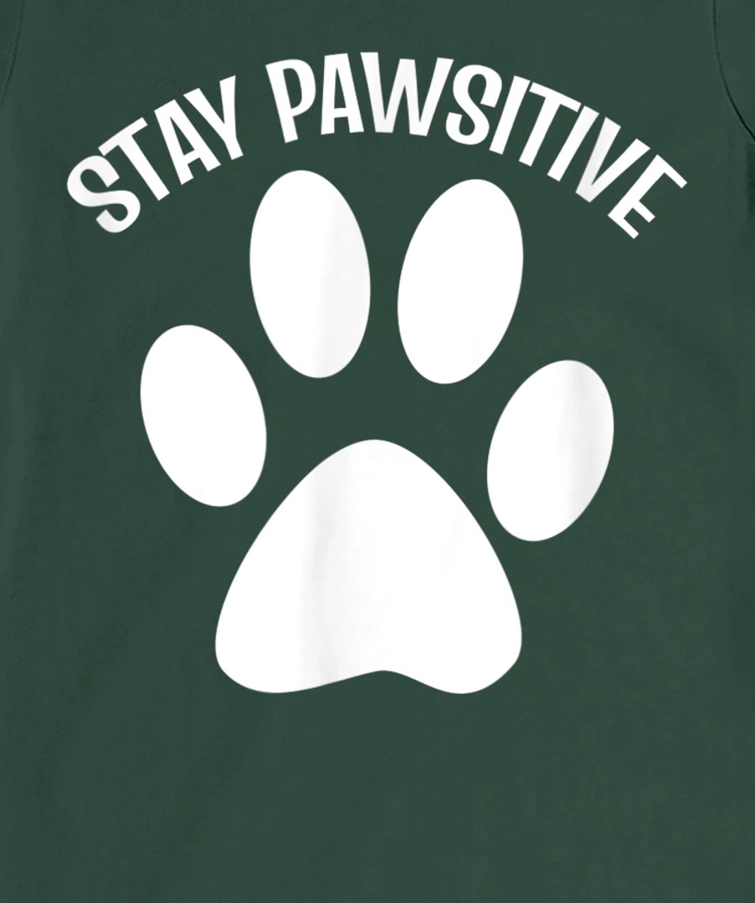 Stay Pawsitive Dog Person T-Shirt, Women T-Shirt