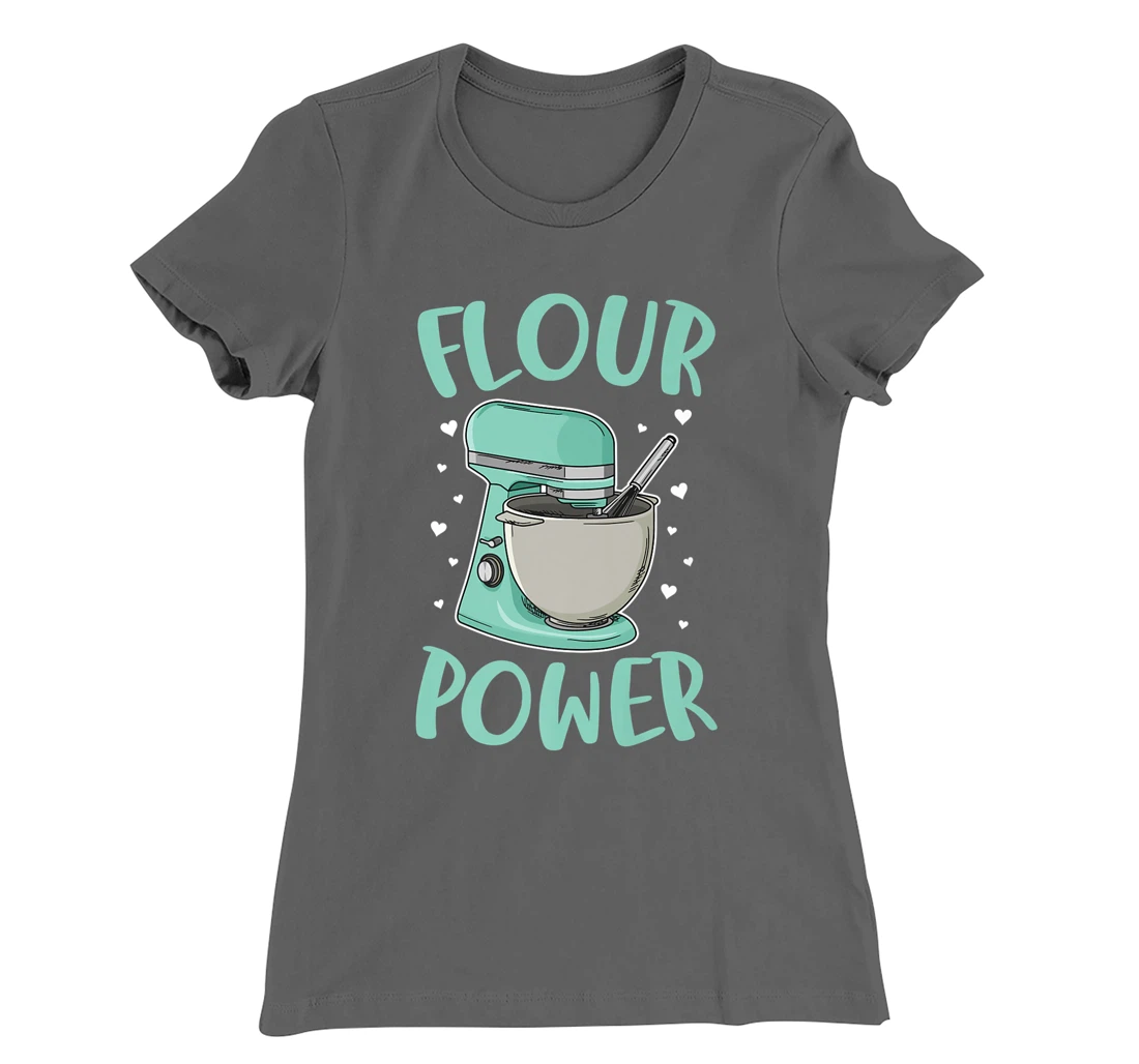 Flour Power Design for a Cupcake Bake T-Shirt, Women T-Shirt