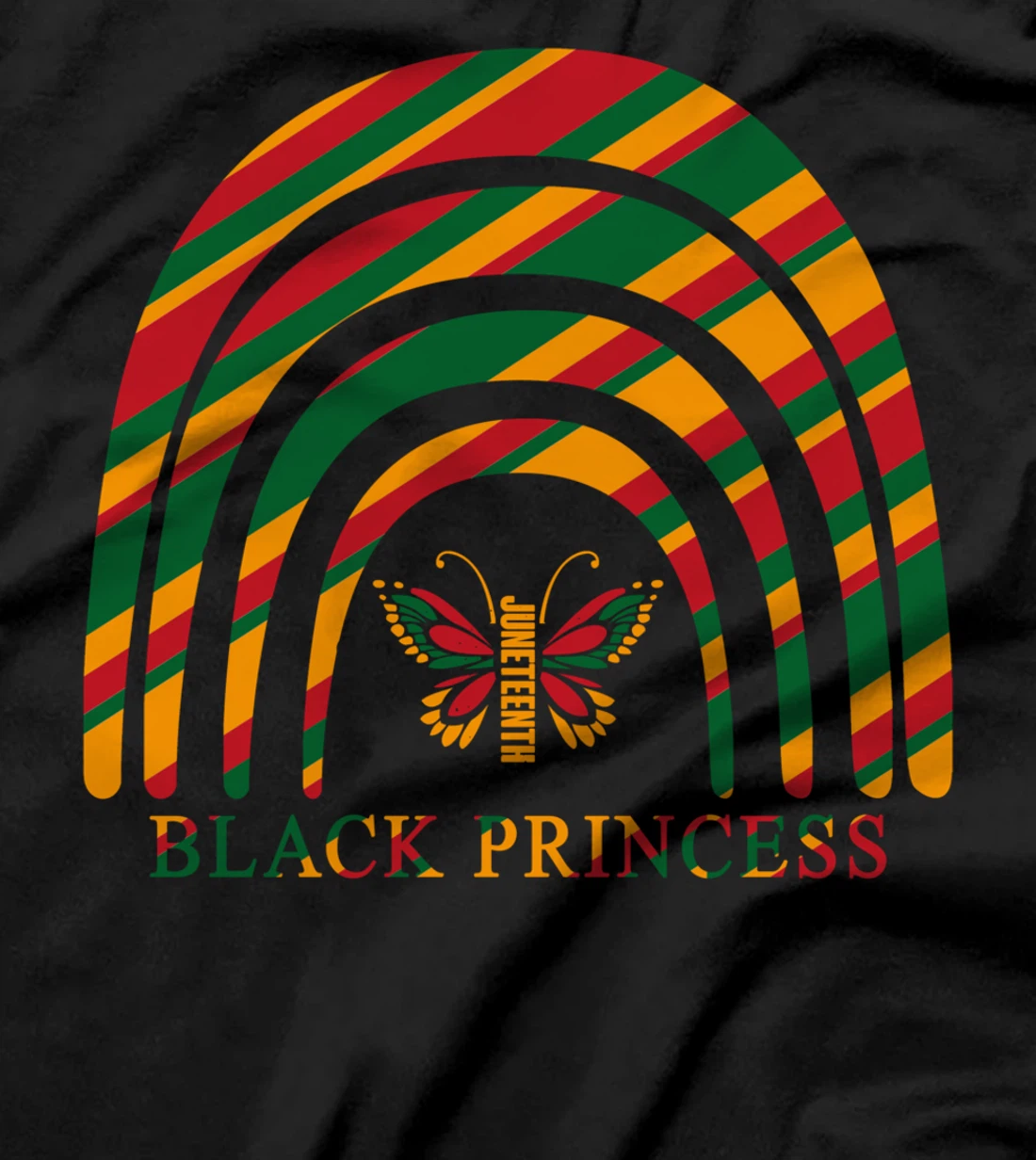 Juneteenth Princess Black African American Cute Women Girls T-Shirt