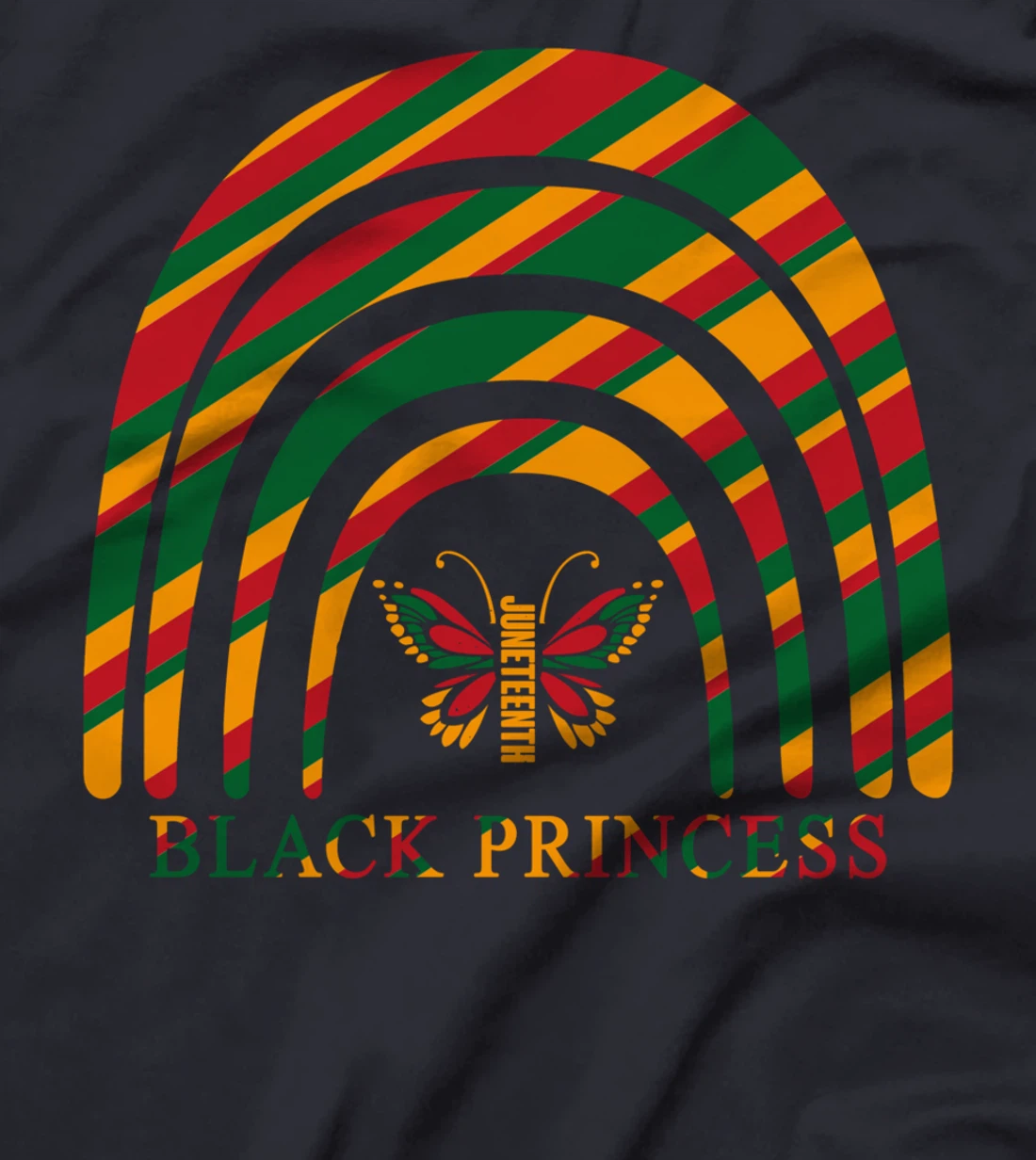 Juneteenth Princess Black African American Cute Women Girls T-Shirt