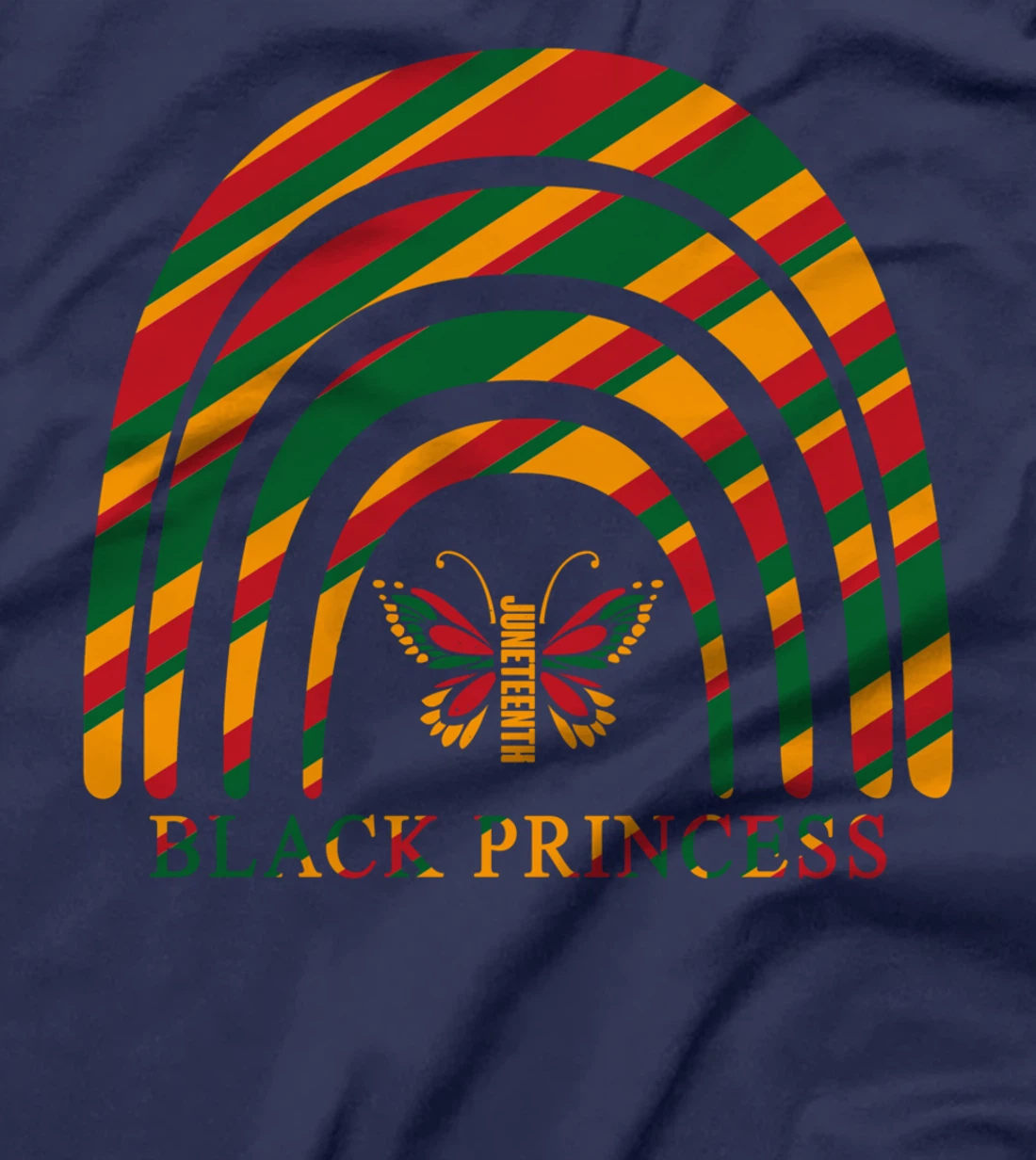 Juneteenth Princess Black African American Cute Women Girls T-Shirt