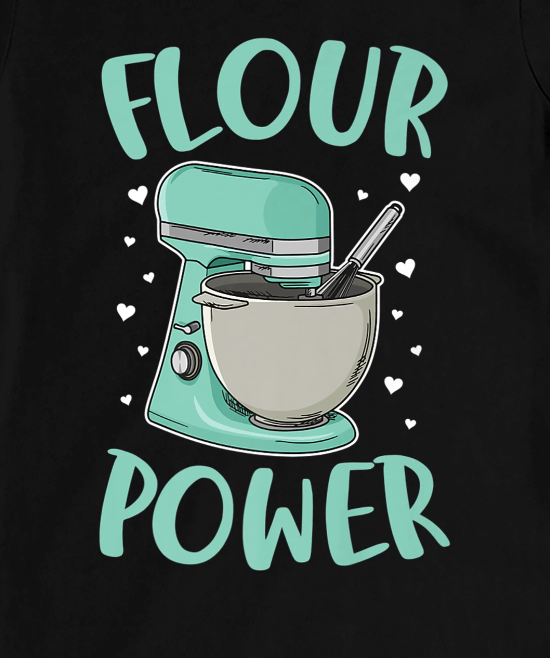 Flour Power Design for a Cupcake Bake T-Shirt, Women T-Shirt