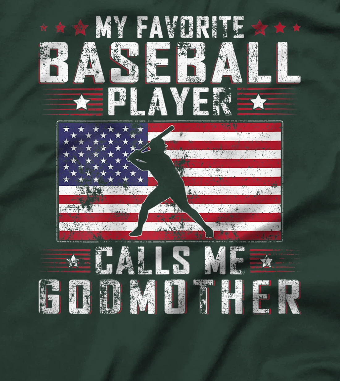 My Favorite Baseball Player Calls Me Godmother Mother Day T-Shirt, Women T-Shirt