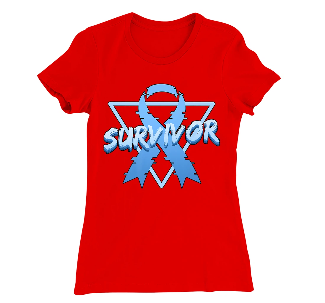 Colon Cancer Awareness Survivor Vaporwave Aesthetic T-Shirt, Women T-Shirt