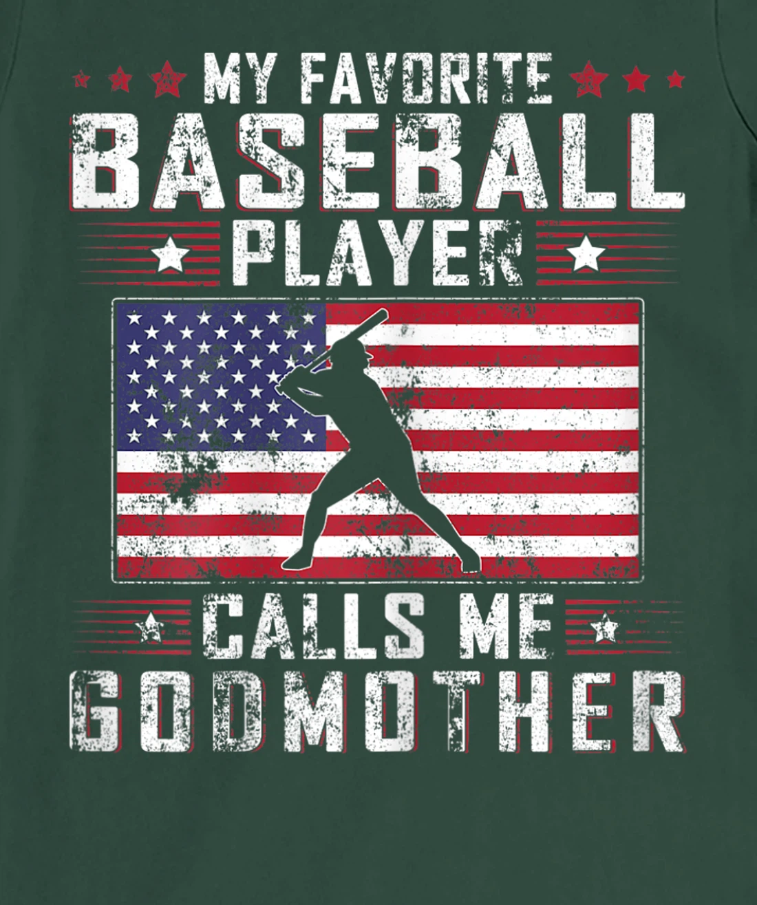 My Favorite Baseball Player Calls Me Godmother Mother Day T-Shirt, Women T-Shirt