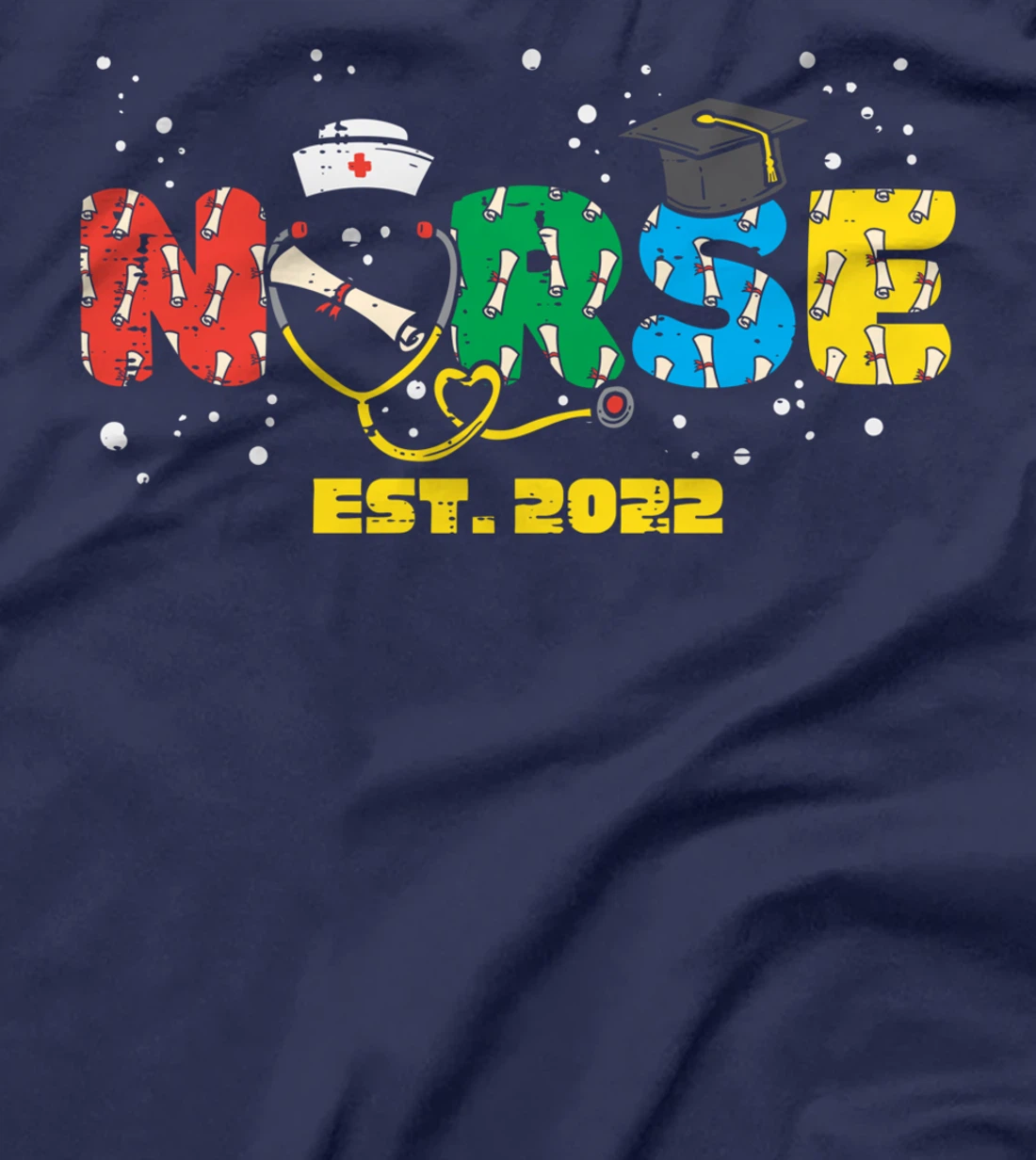 Nurse Est. 2022 Nursing School Graduation Graduate RN Women T-Shirt