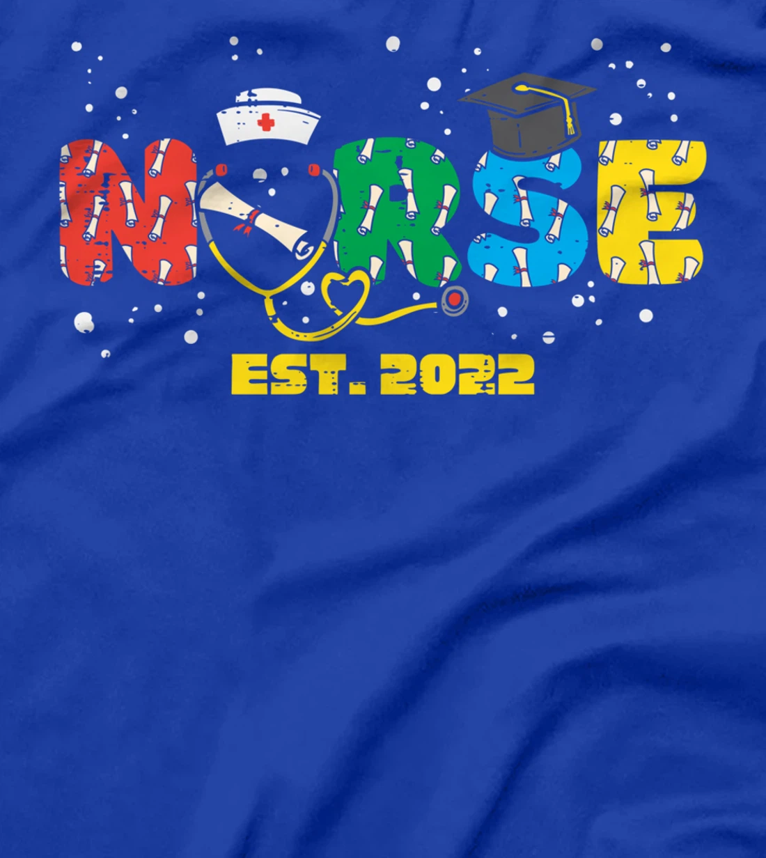 Nurse Est. 2022 Nursing School Graduation Graduate RN Women T-Shirt