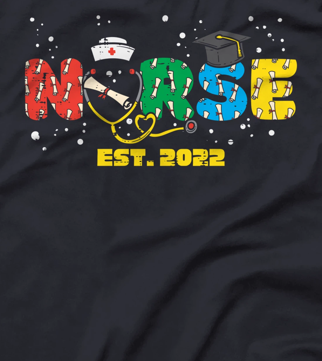 Nurse Est. 2022 Nursing School Graduation Graduate RN Women T-Shirt