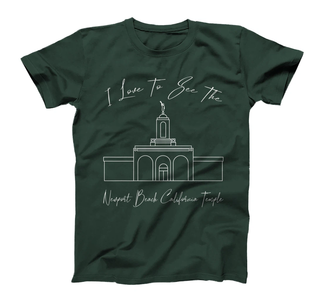 Newport Beach CA Temple, I love to see my temple, calligraph T-Shirt, Kid T-Shirt and Women T-Shirt