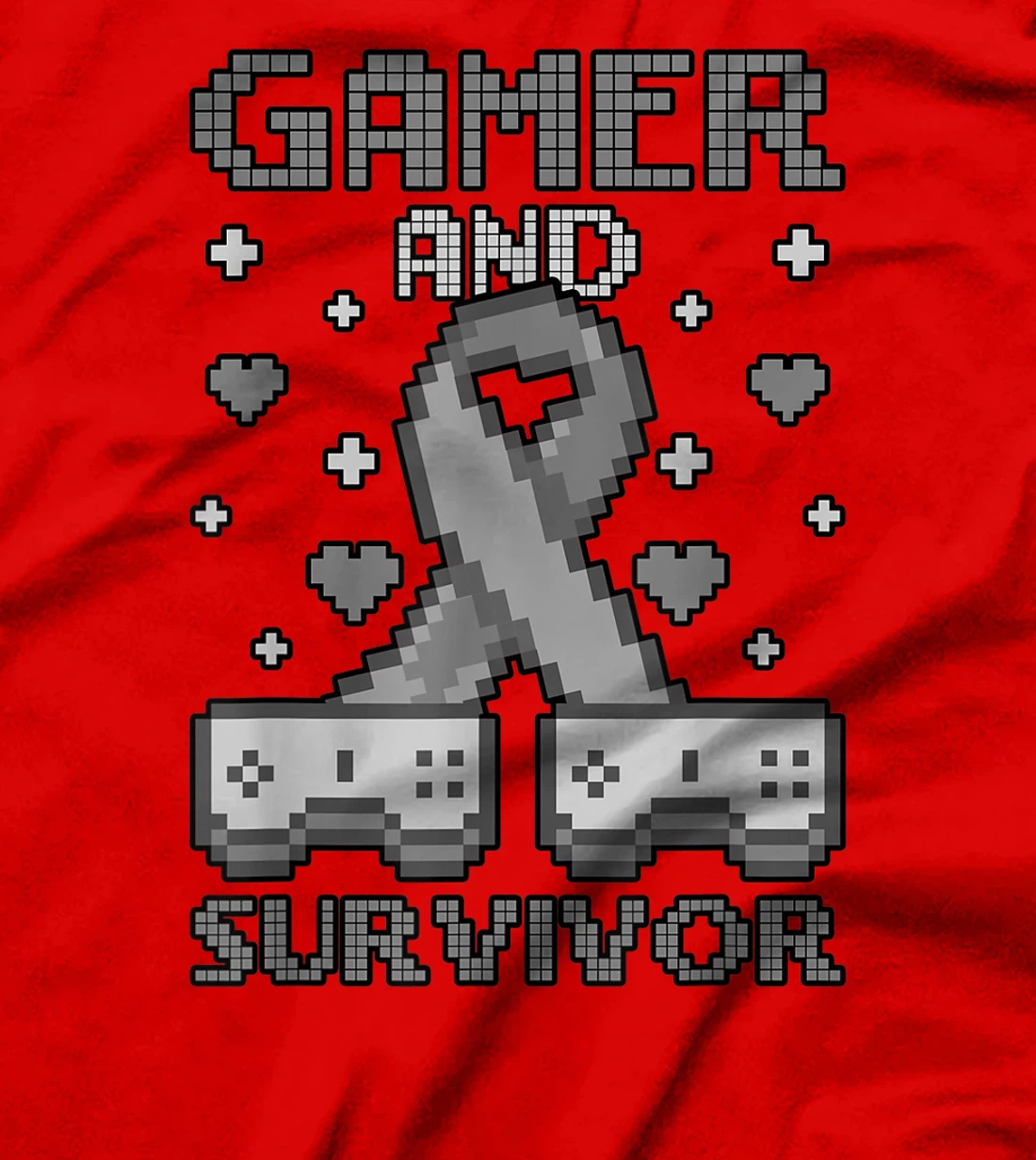 Skin Cancer Awareness Gamer And Survivor T-Shirt, Women T-Shirt
