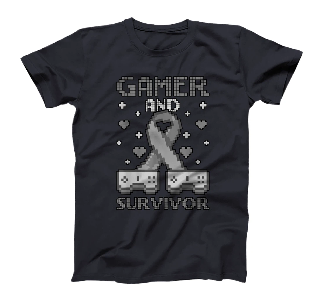 Skin Cancer Awareness Gamer And Survivor T-Shirt, Women T-Shirt