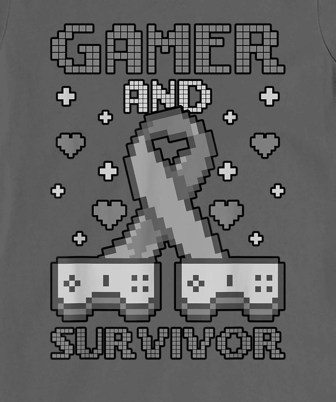 Skin Cancer Awareness Gamer And Survivor T-Shirt, Women T-Shirt