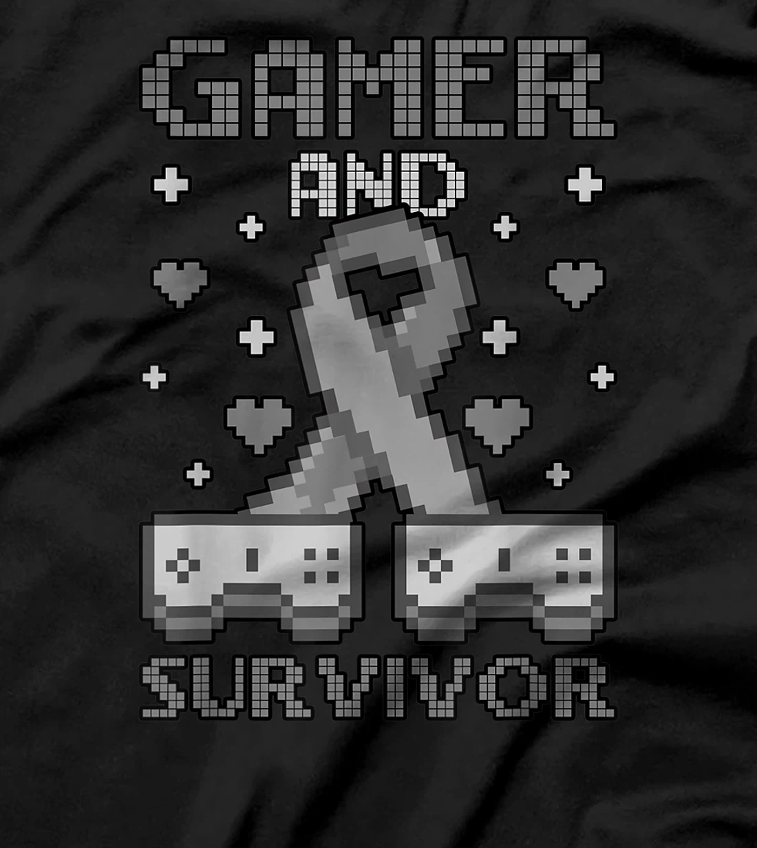 Skin Cancer Awareness Gamer And Survivor T-Shirt, Women T-Shirt