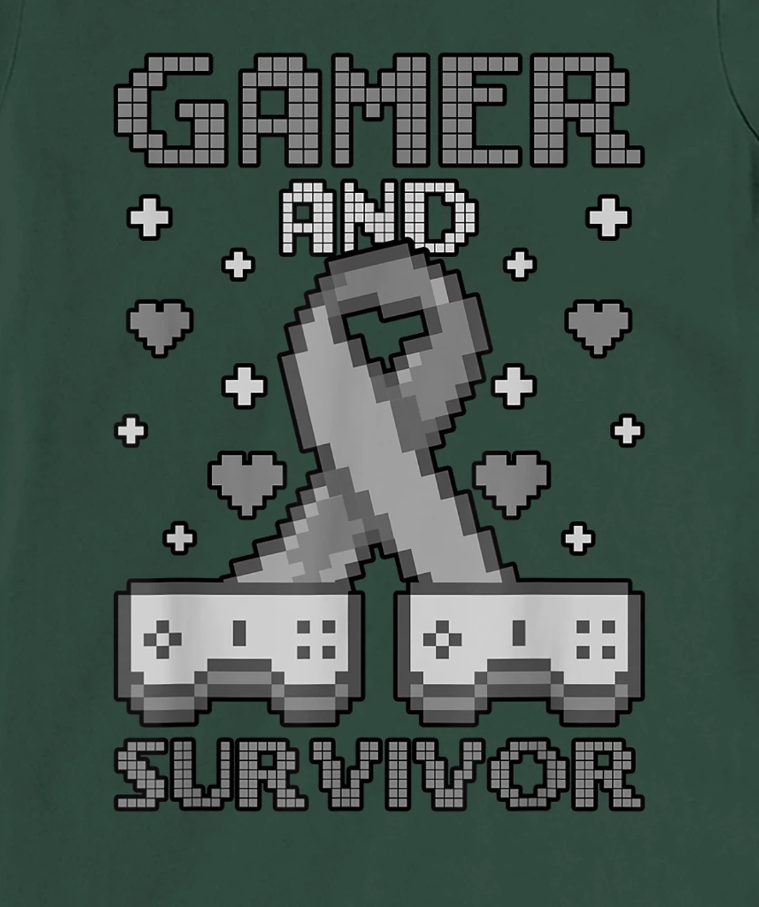 Skin Cancer Awareness Gamer And Survivor T-Shirt, Women T-Shirt