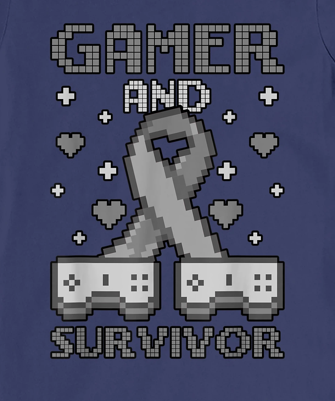 Skin Cancer Awareness Gamer And Survivor T-Shirt, Women T-Shirt