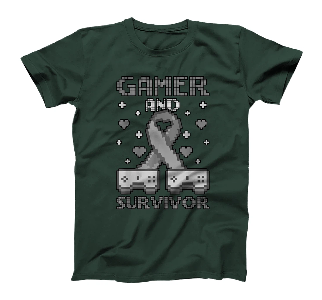 Skin Cancer Awareness Gamer And Survivor T-Shirt, Women T-Shirt