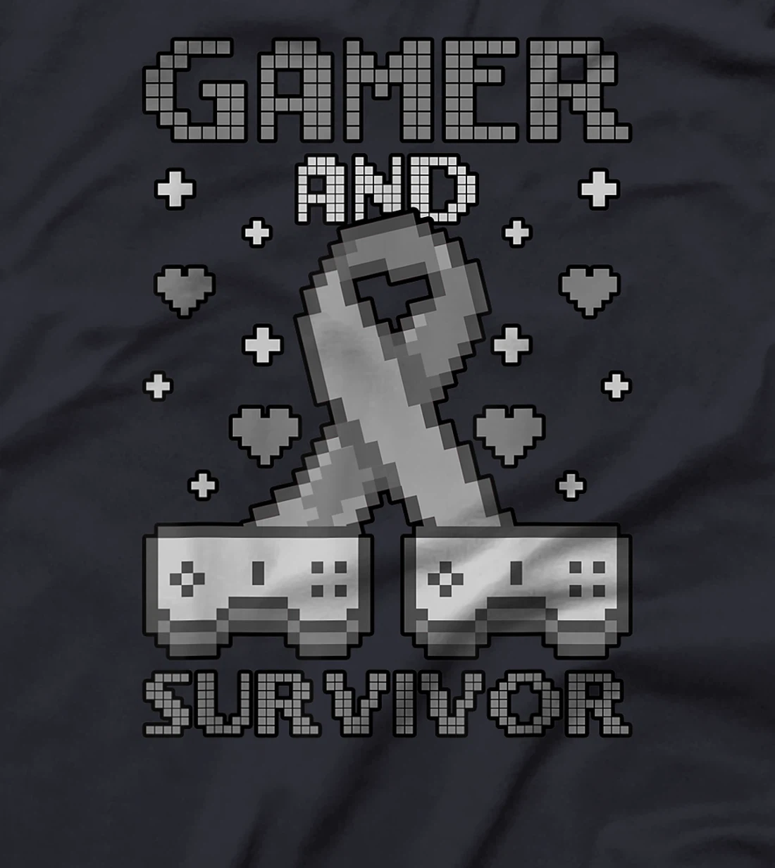 Skin Cancer Awareness Gamer And Survivor T-Shirt, Women T-Shirt