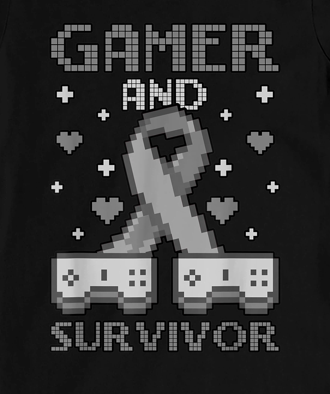 Skin Cancer Awareness Gamer And Survivor T-Shirt, Women T-Shirt