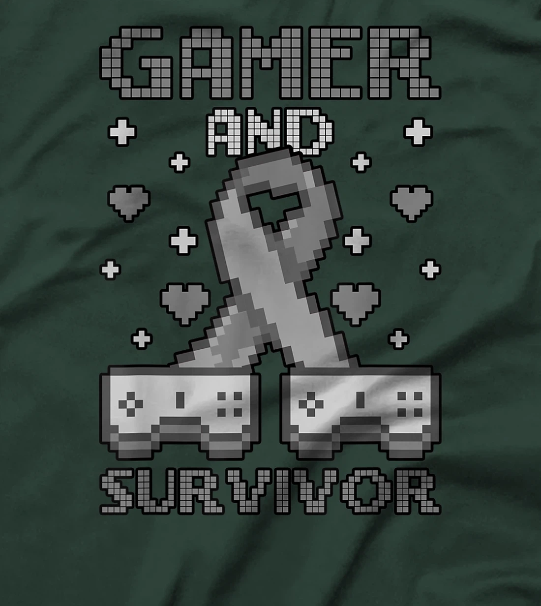 Skin Cancer Awareness Gamer And Survivor T-Shirt, Women T-Shirt