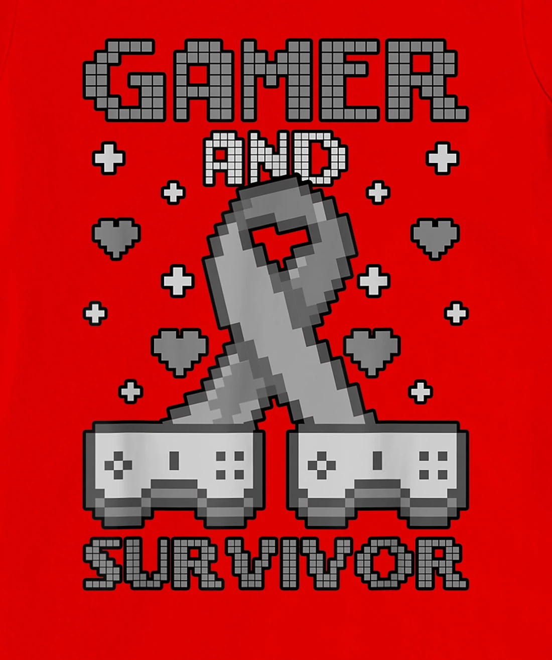 Skin Cancer Awareness Gamer And Survivor T-Shirt, Women T-Shirt