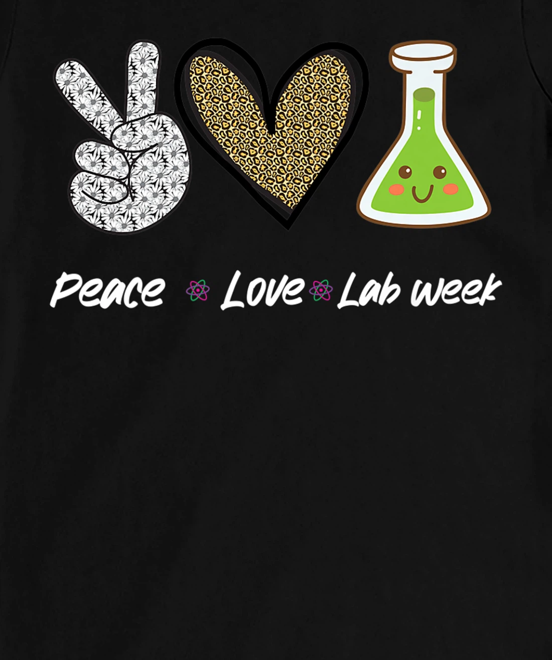 Peach Love Lab Week 2022 Laboratory Tech Technologist T-Shirt, Kid T-Shirt and Women T-Shirt