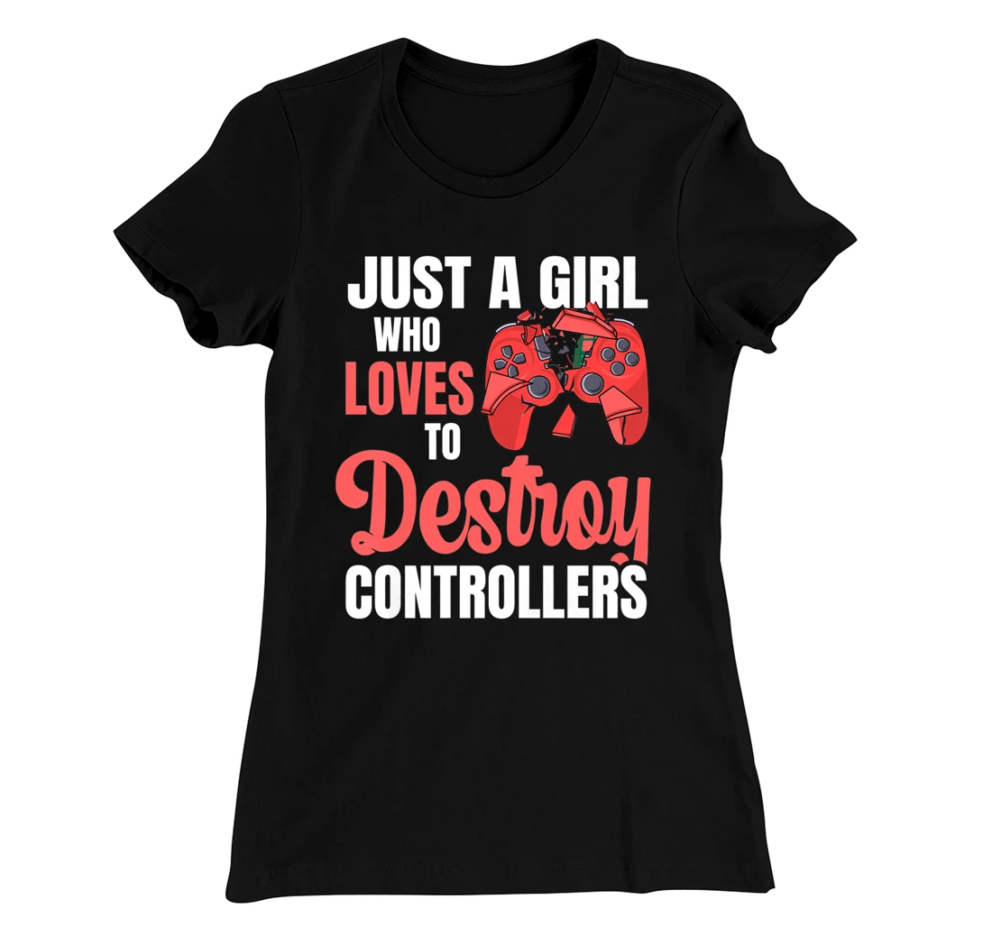 Video Games Design for a Controller Nerd Girl T-Shirt, Women T-Shirt