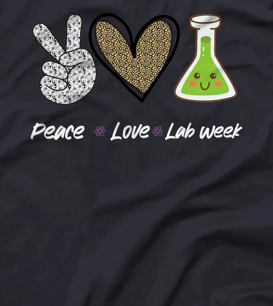 Peach Love Lab Week 2022 Laboratory Tech Technologist T-Shirt, Kid T-Shirt and Women T-Shirt