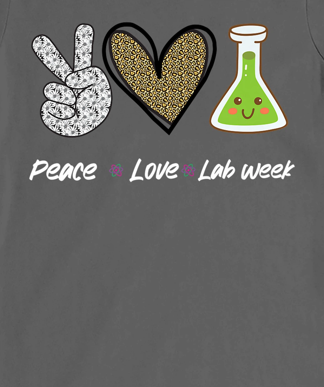 Peach Love Lab Week 2022 Laboratory Tech Technologist T-Shirt, Kid T-Shirt and Women T-Shirt