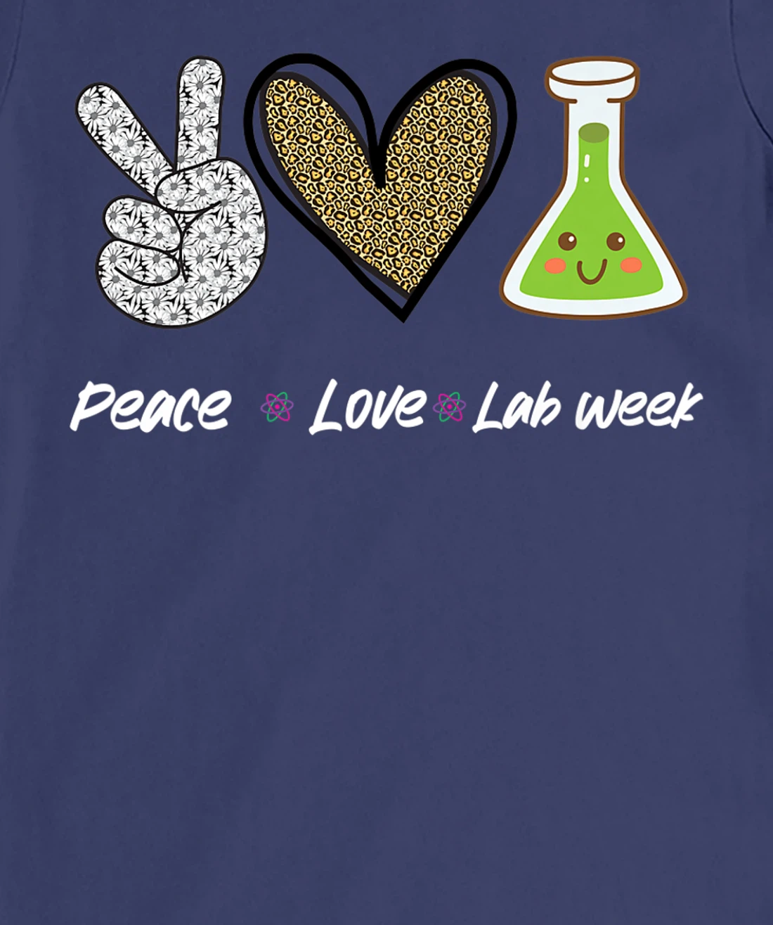 Peach Love Lab Week 2022 Laboratory Tech Technologist T-Shirt, Kid T-Shirt and Women T-Shirt