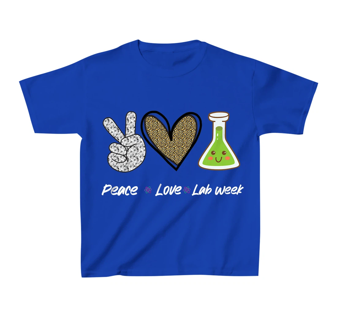 Peach Love Lab Week 2022 Laboratory Tech Technologist T-Shirt, Kid T-Shirt and Women T-Shirt