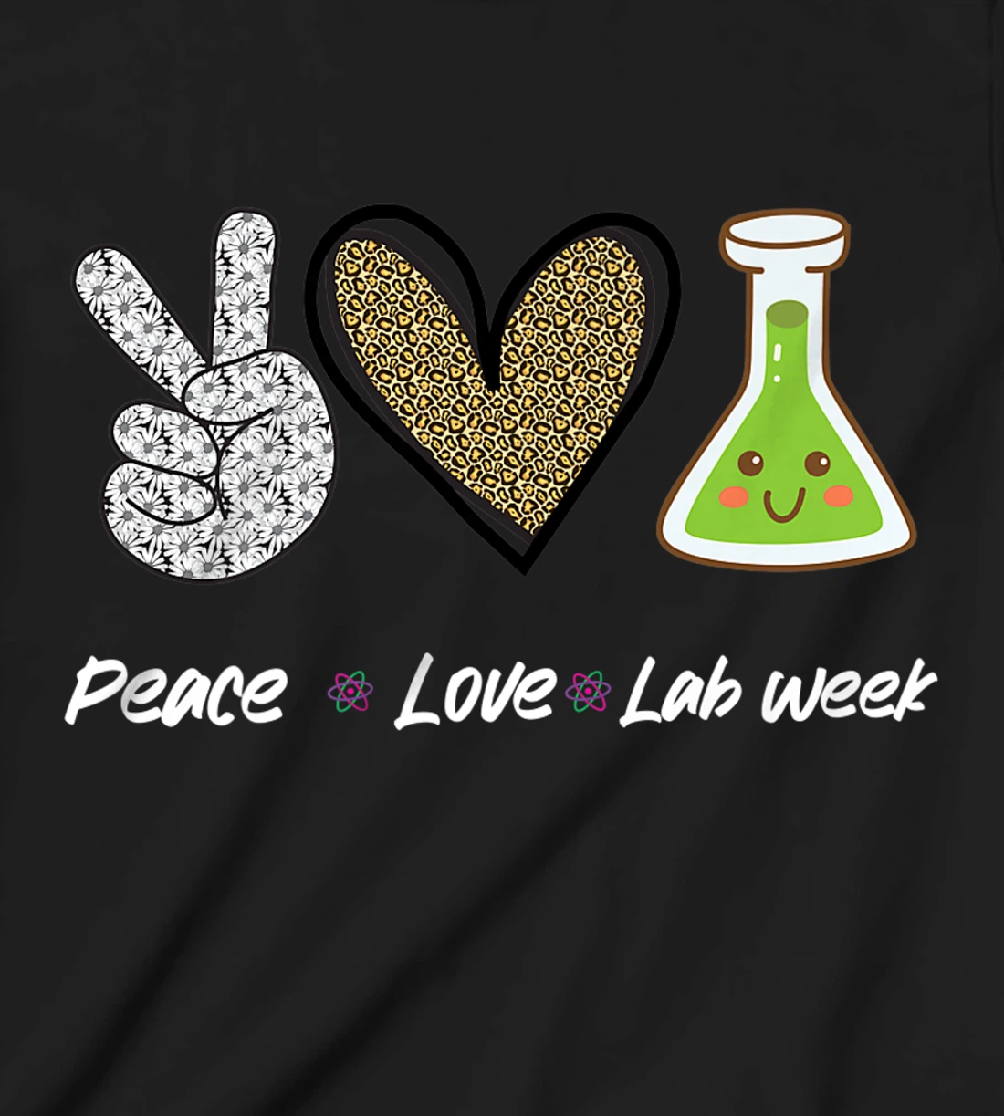 Peach Love Lab Week 2022 Laboratory Tech Technologist T-Shirt, Kid T-Shirt and Women T-Shirt