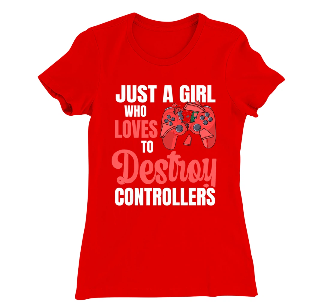 Video Games Design for a Controller Nerd Girl T-Shirt, Women T-Shirt