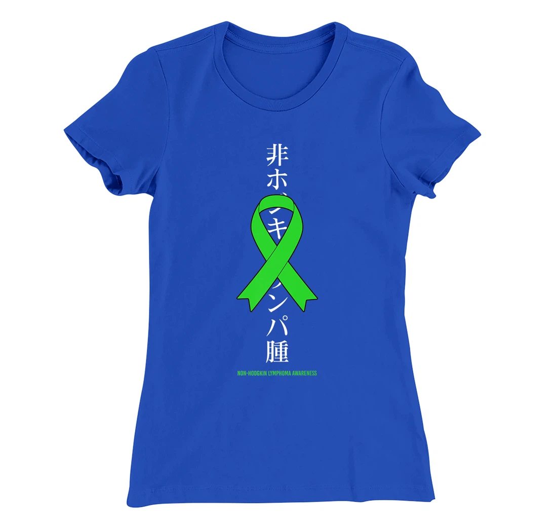 Non Hodgkins Lymphoma Awareness Green Ribbon Japanese T-Shirt, Women T-Shirt
